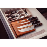 Churrasco Polywood 5-Piece Knife Block, Brown