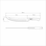Churrasco Black Butcher Knife, 10" - FSC Certified