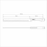 Churrasco Black Brisket Slicer Plain Edge, 12" - FSC Certified