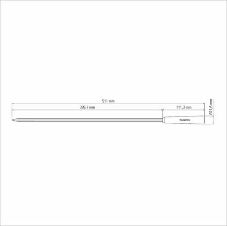 Churrasco 6-Piece Skewer Set, 50cm