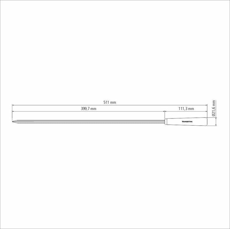 Load image into Gallery viewer, Tramontina Churrasco Skewers set, 50cm - 6 Pc
