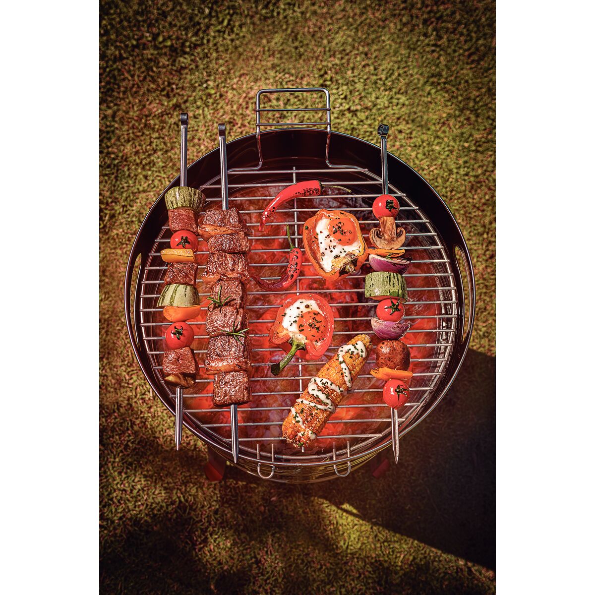TCP 400 Stainless Steel Charcoal Grill with Charcoal Tray