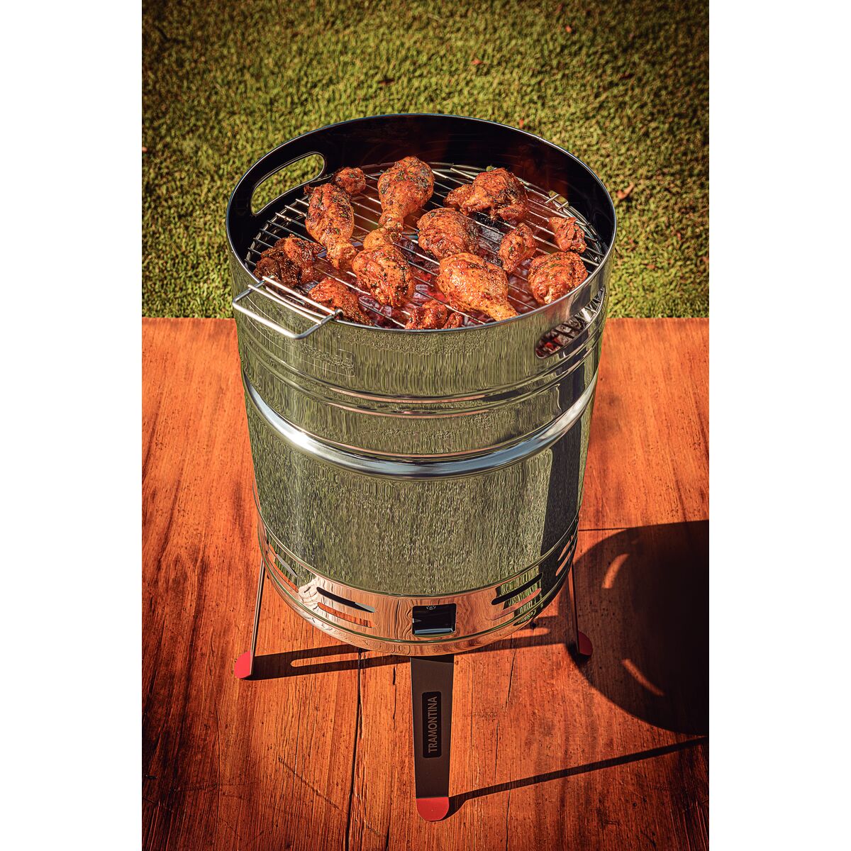 TCP 400 Stainless Steel Charcoal Grill with Charcoal Tray