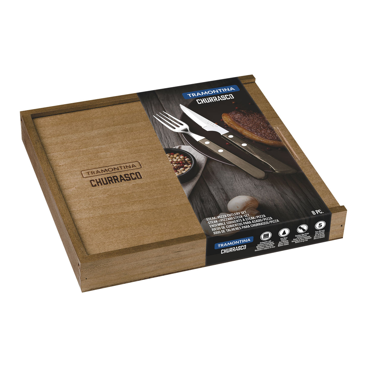 Churrasco Premium 8-Piece Vaneira Cutlery Set - FSC Certified
