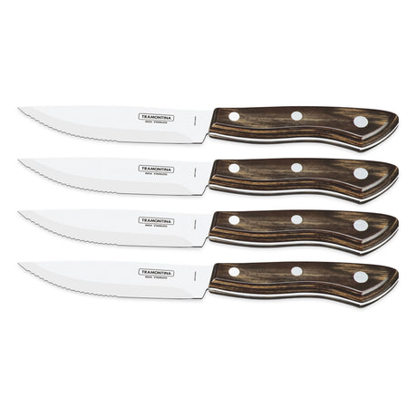 Churrasco Premium 4-Piece Bueno Steak Knife Set - FSC Certified