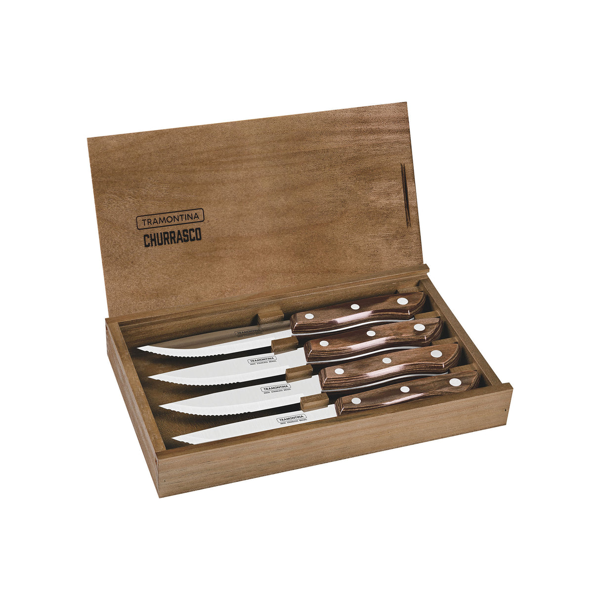 Churrasco Premium 4-Piece Bueno Steak Knife Set - FSC Certified