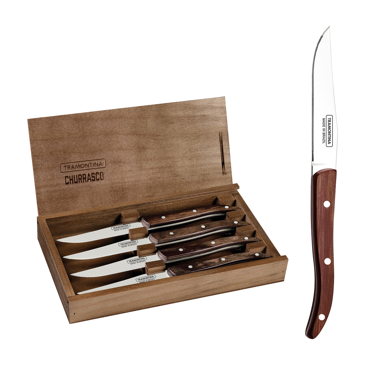Churrasco Premium 4-Piece Paisano Steak Knife Set