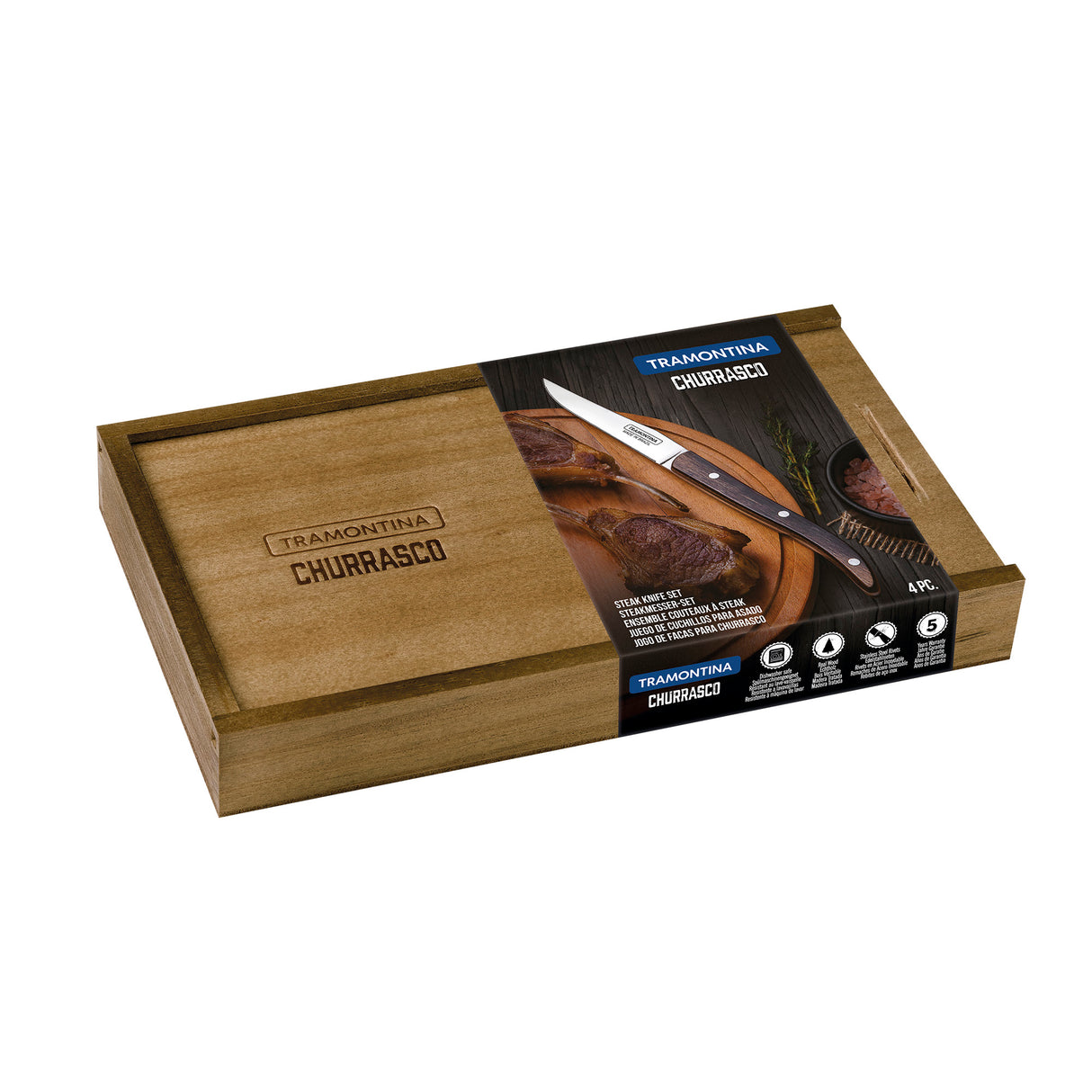 Churrasco Premium 4-Piece Paisano Steak Knife Set