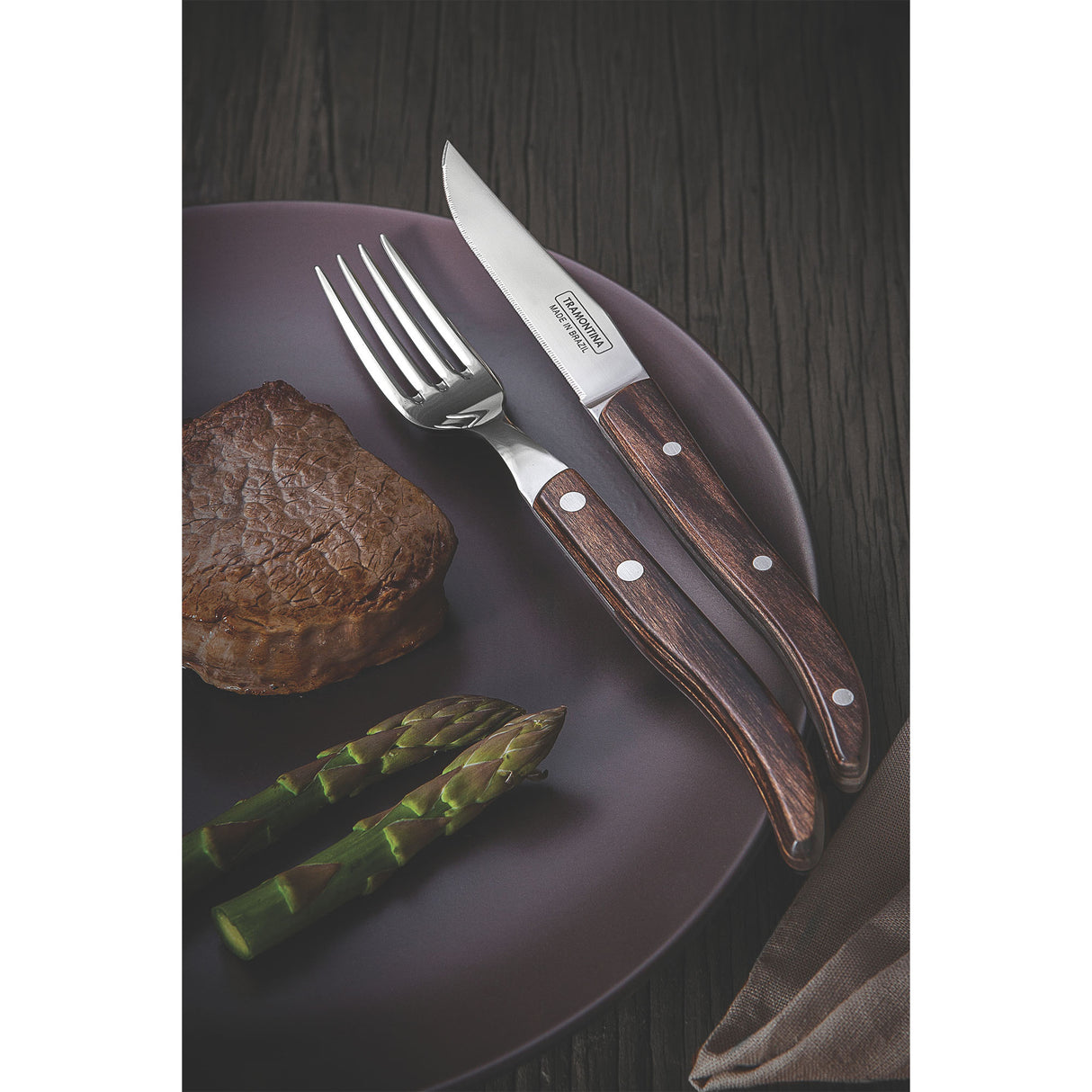 Churrasco Premium 4-Piece Paisano Cultery Set - FSC Certified