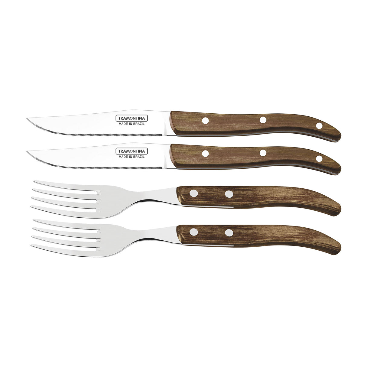 Churrasco Premium 4-Piece Paisano Cultery Set - FSC Certified