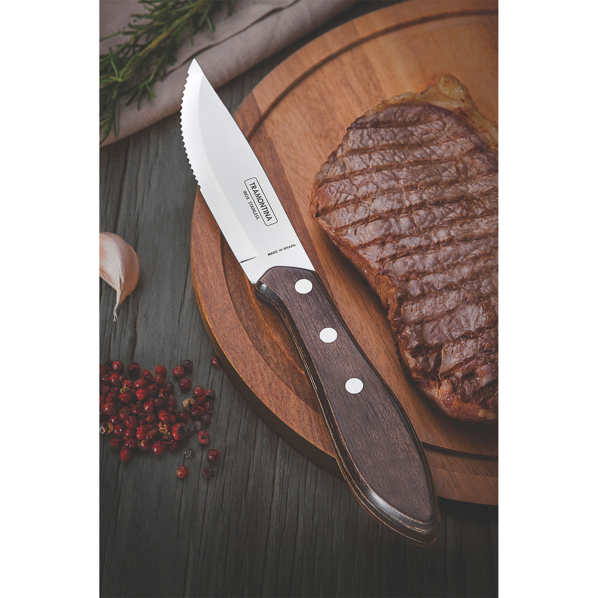 Churrasco Premium 4-Piece Fandango Steak Knife Set - FSC Certified