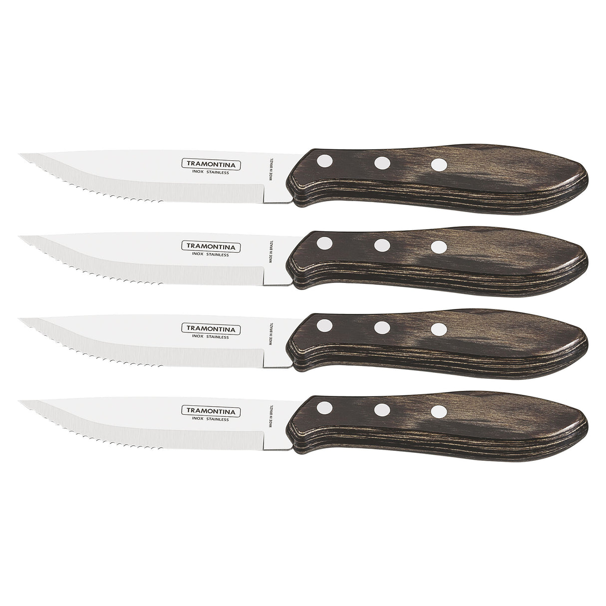 Churrasco Premium 4-Piece Fandango Steak Knife Set - FSC Certified