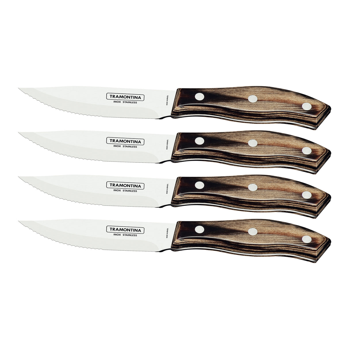 Churrasco Premium 4-Piece Rio Grande Steak Knife Set - FSC Certified