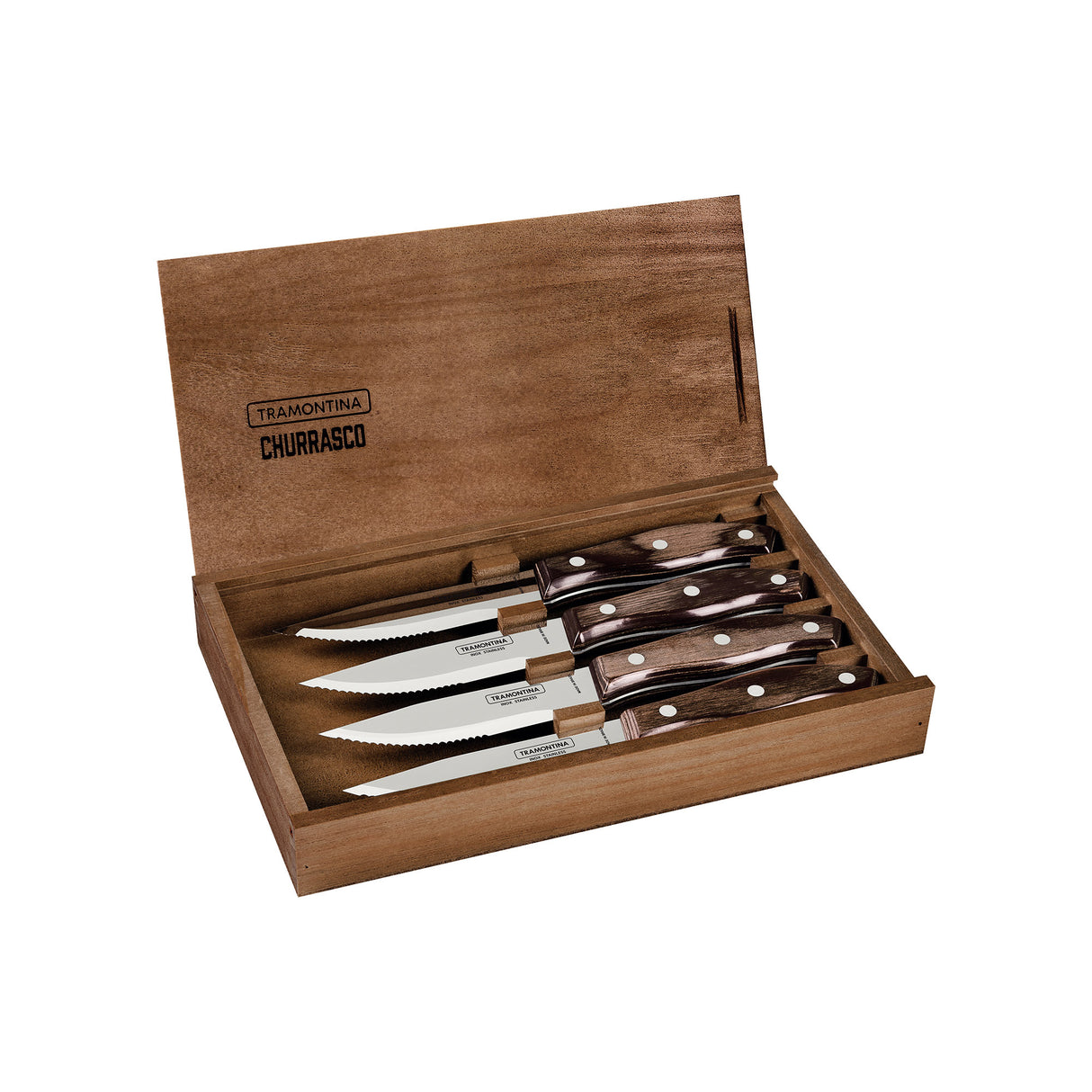 Churrasco Premium 4-Piece Rio Grande Steak Knife Set - FSC Certified
