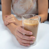 2-Piece Double Wall Glass Latte Cup Set, 330ml
