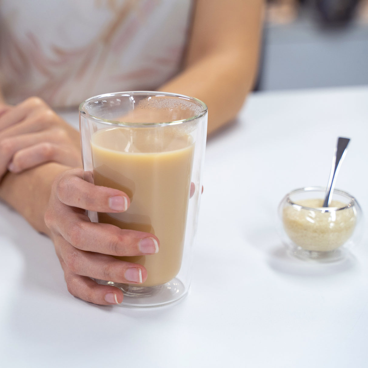 2-Piece Double Wall Glass Latte Cup Set, 330ml