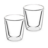 2-Piece Double Wall Glass Espresso Cup Set, 85ml