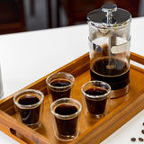 2-Piece Double Wall Glass Espresso Cup Set, 85ml