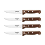 Churrasco Polywood 4-Piece Gaucho Steak Knife Set, Brown