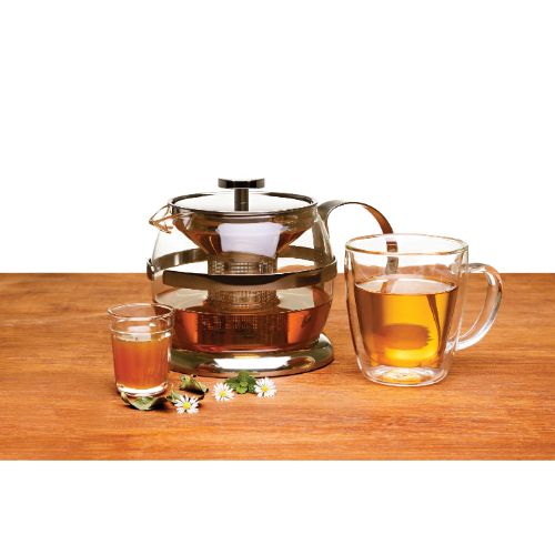 2-Piece Double Wall Glass Coffee Cup with Handles Set, 250ml