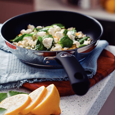 Solar Non-Stick Stainless Steel Shallow Frying Pan, 24cm, 2.1L