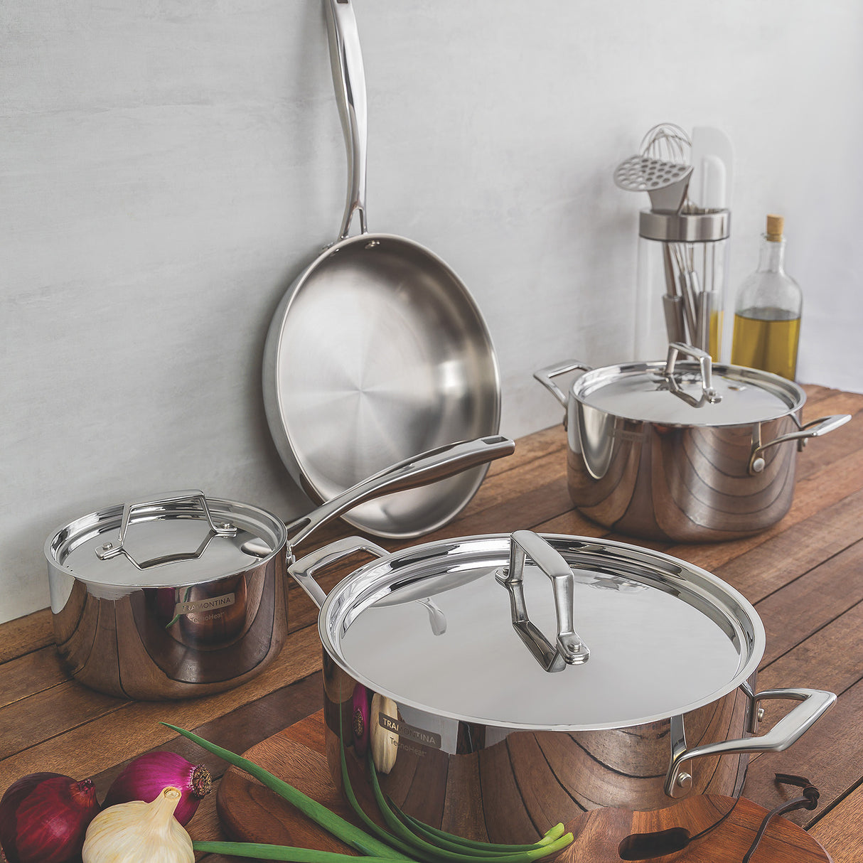Grano Try-Ply Clad Stainless Steel Sauce Pan, 20cm, 3.1L