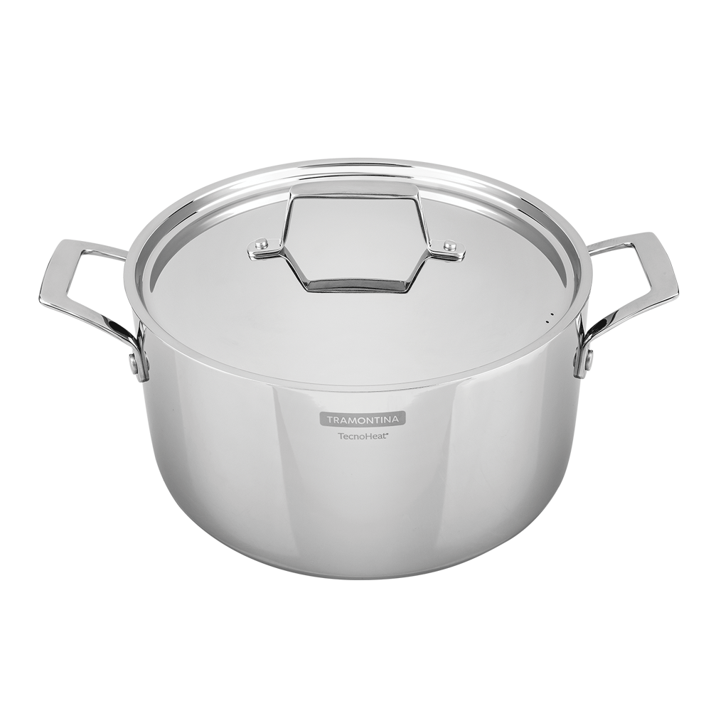 Grano Try-Ply Clad Stainless Steel Shallow Casserole, 24cm, 4.4L