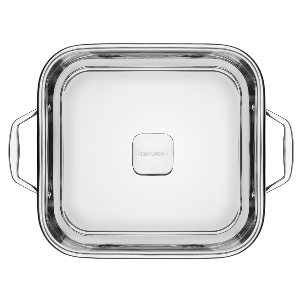 Grano Try-Ply Clad Stainless Steel Square Casserole, 28cm, 7.3L
