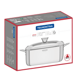 Grano Try-Ply Clad Stainless Steel Square Casserole, 28cm, 7.3L