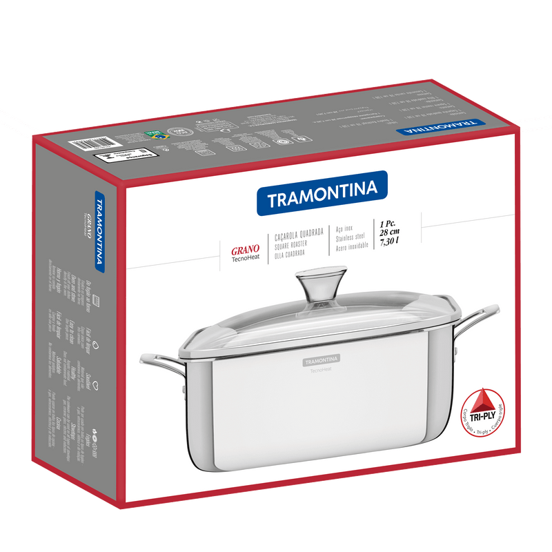 Load image into Gallery viewer, Tramontina Grano Casserole, Square 28cm, 7.3L
