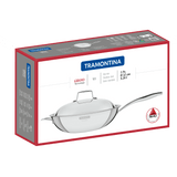 Grano Try-Ply Clad Stainless Steel Wok, 32cm, 5.2L