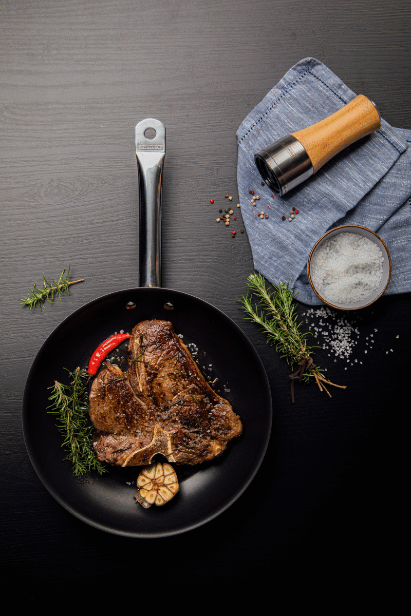 Professional Non-Stick Stainless Steel Frying Pan, 26cm, 2L