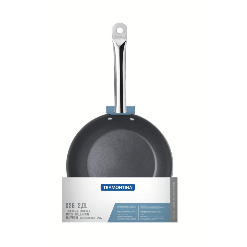 Load image into Gallery viewer, Tramontina Professional Non Stick Stainless Steel Frying Pan, 26cm, 2L
