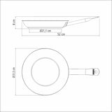 Professional Stainless Steel Frying Pan 30cm, 2,9L