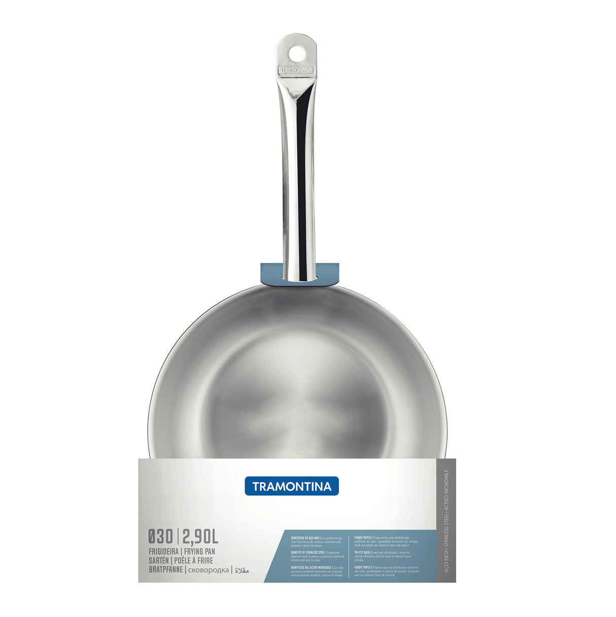 Professional Stainless Steel Frying Pan 30cm, 2,9L