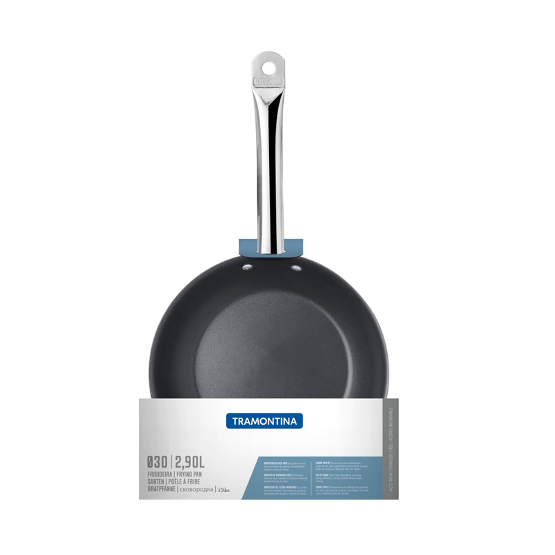 Load image into Gallery viewer, Tramontina Professional Non Stick Stainless Steel Frying Pan, 30cm, 2.9L
