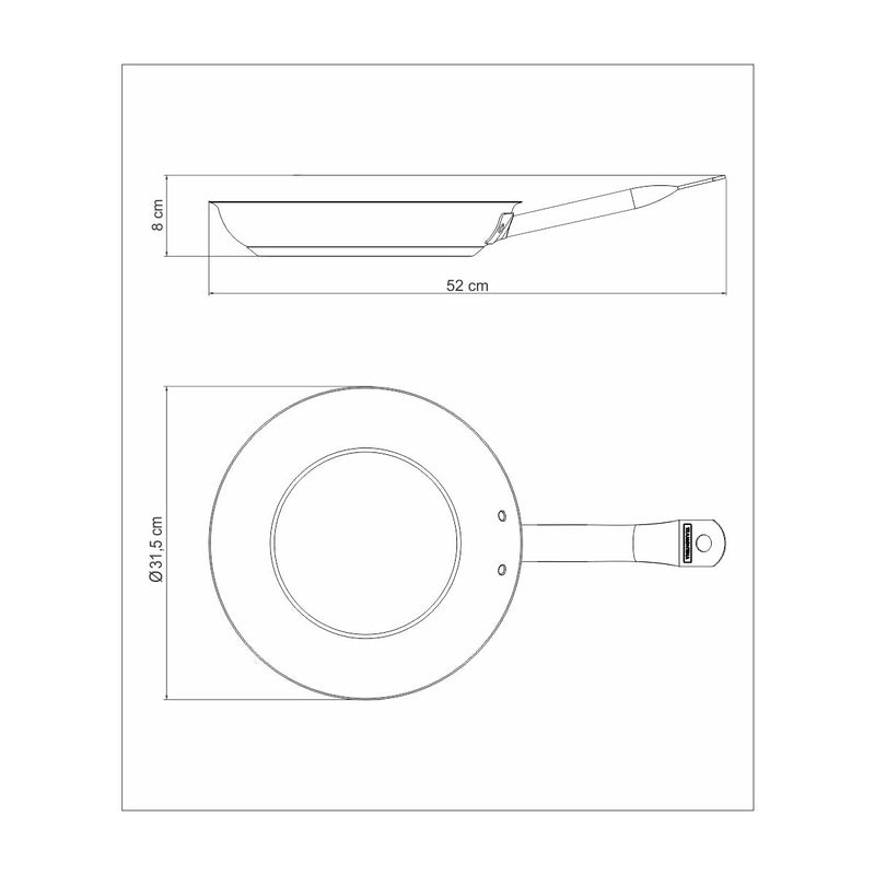 Load image into Gallery viewer, Tramontina Professional Non Stick Stainless Steel Frying Pan, 30cm, 2.9L
