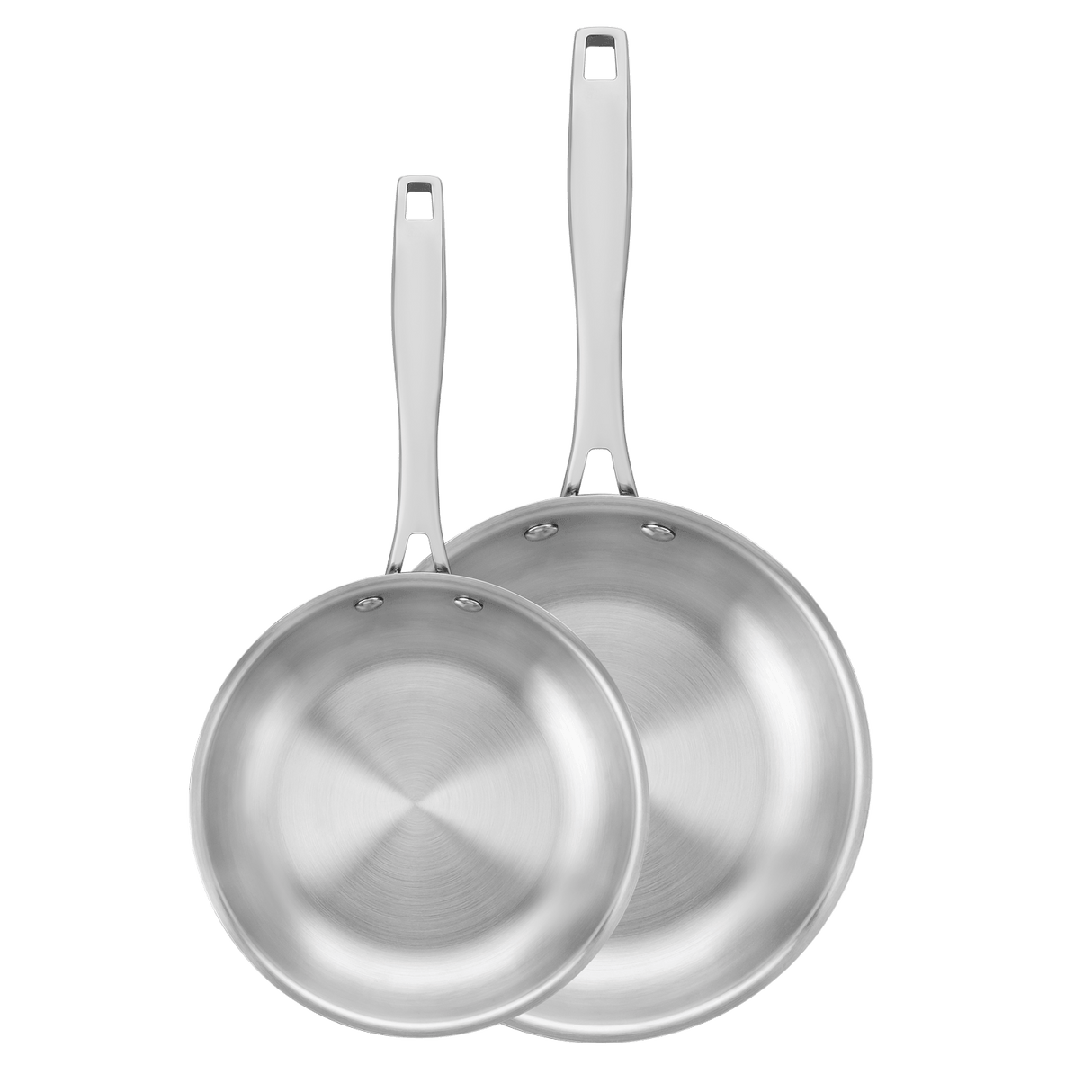 Grano Try-Ply Clad Stainless Steel 2-Piece Frying Pan Bundle, 26cm and 30cm