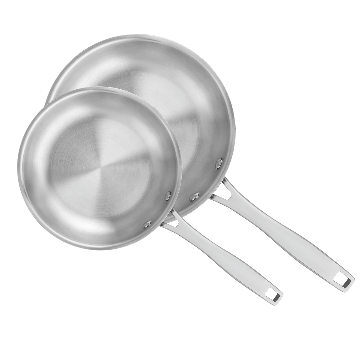 Grano Try-Ply Clad Stainless Steel 2-Piece Frying Pan Bundle, 26cm and 30cm
