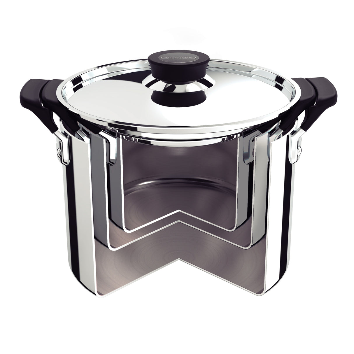 Grano Compact Try-Ply Clad Stainless Steel 3-Piece Cookware Set