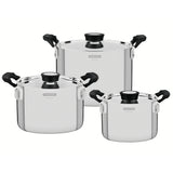 Grano Compact Try-Ply Clad Stainless Steel 3-Piece Cookware Set