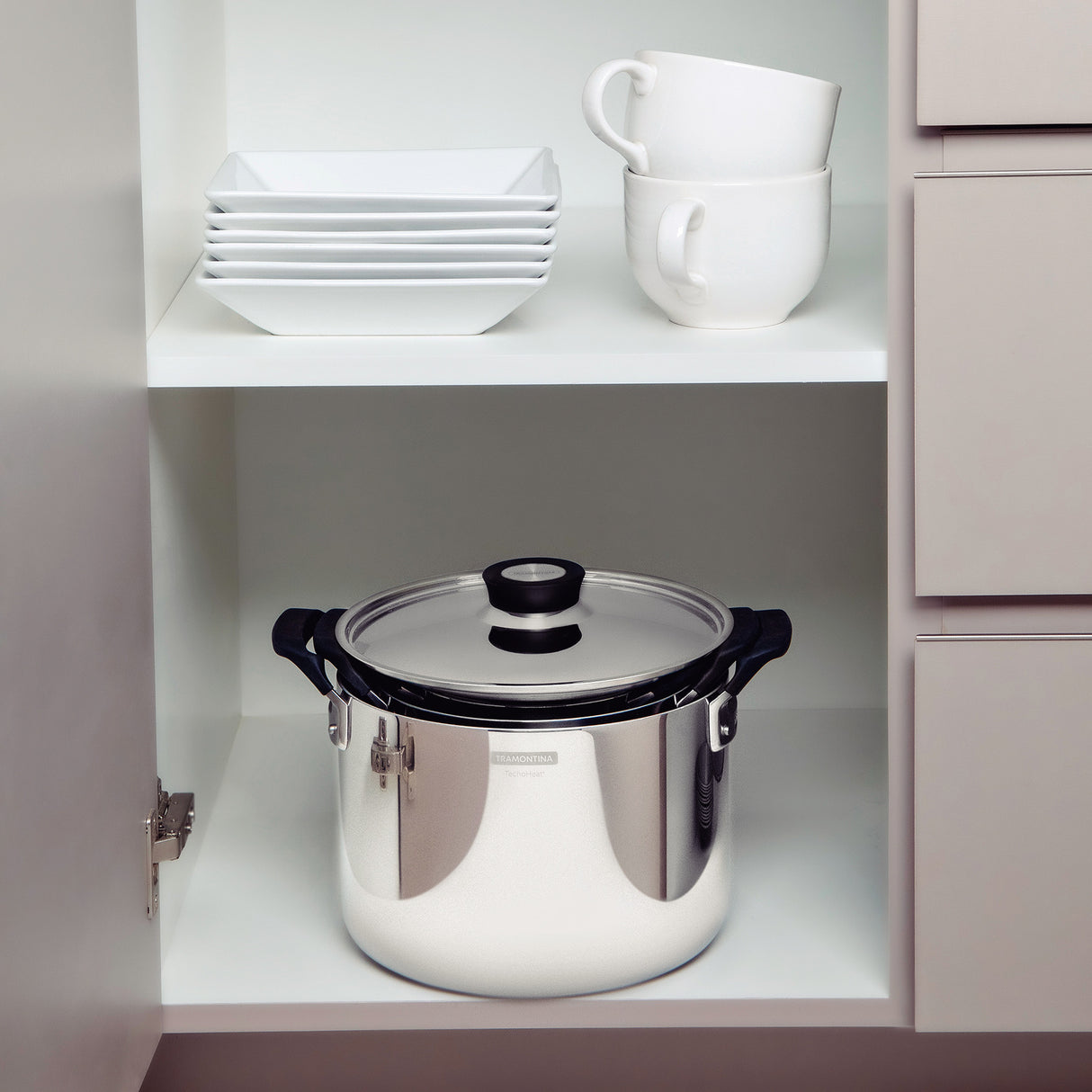 Grano Compact Try-Ply Clad Stainless Steel 3-Piece Cookware Set