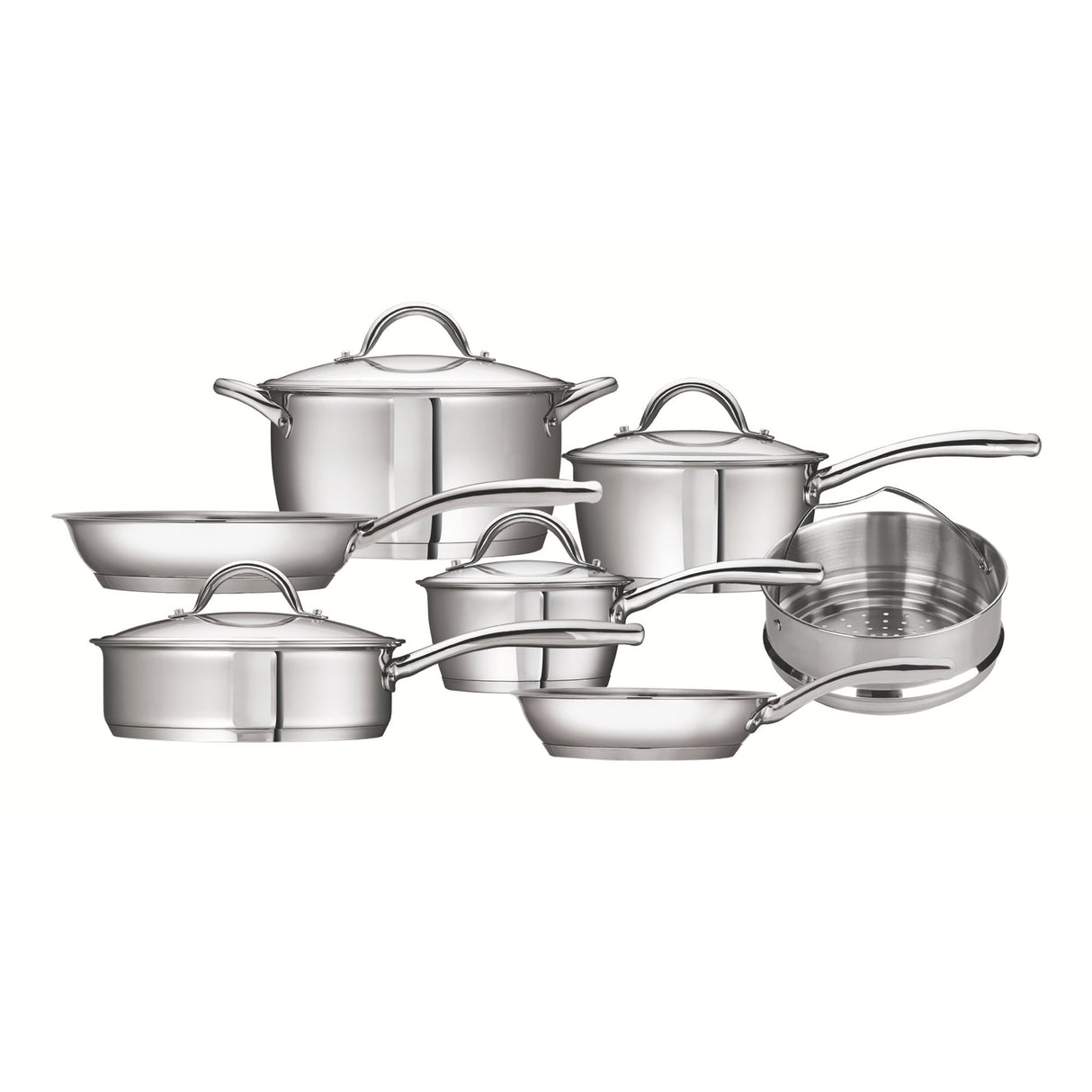 Professional Try-Ply Base Stainless Steel 7-Piece Cookware Set