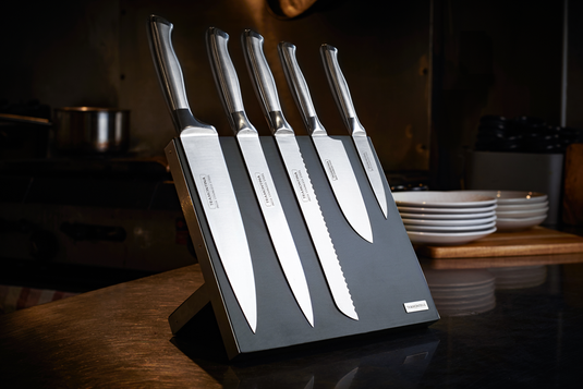 Tramontina Polaris Magnetic Knife Block, 6Pc