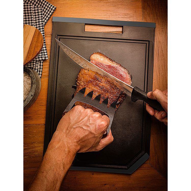 Load image into Gallery viewer, Tramontina Churrasco Black Cutting Board in Black Polypropylene
