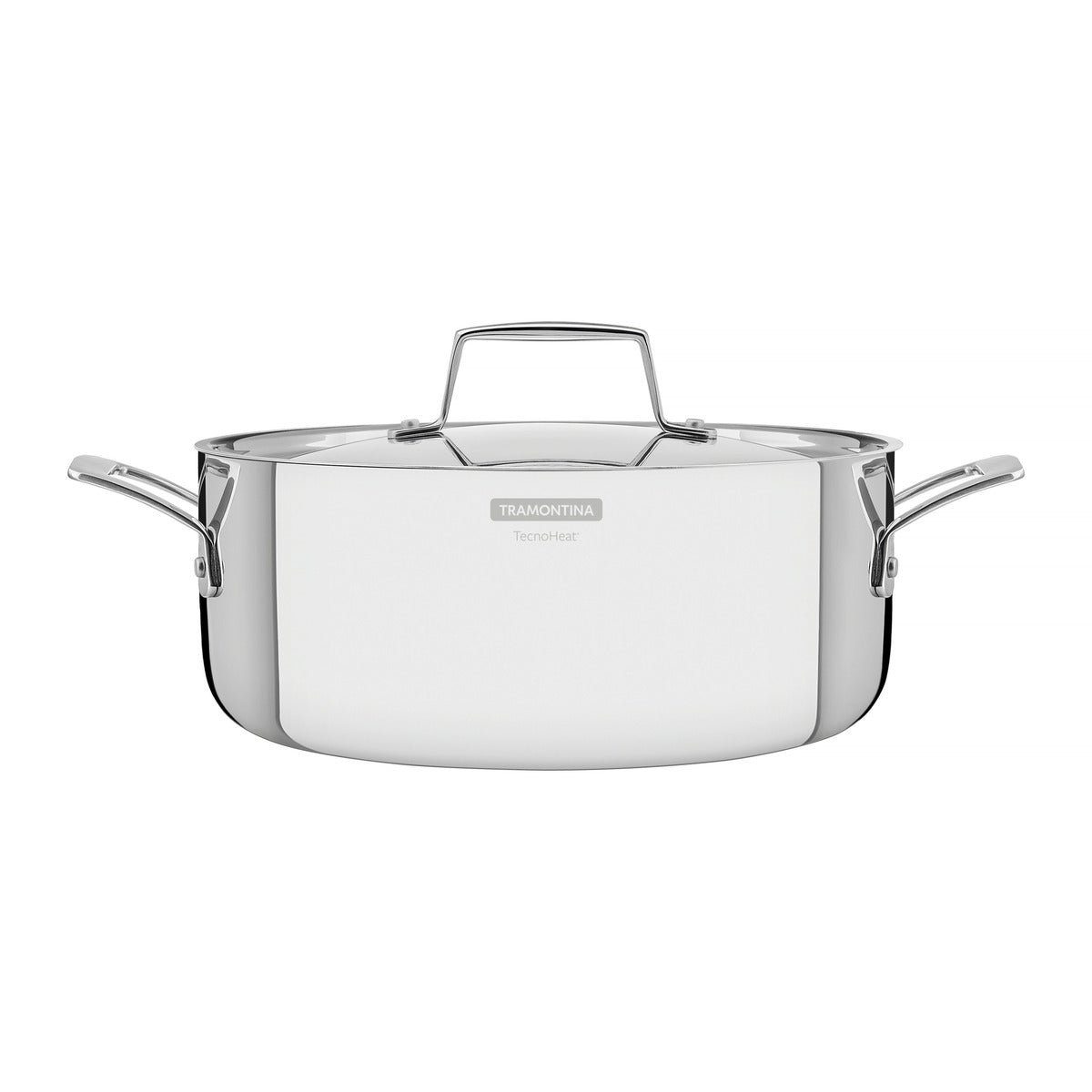 Grano Try-Ply Clad Stainless Steel Shallow Casserole, 24cm, 4.4L